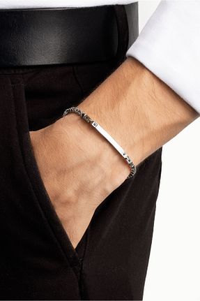 دستبند استیل (فولاد) متالیک مردانه استیل (فولاد) So Chic - کد 861540168