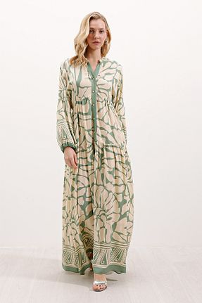 لباس حجاب سبز زنانه اورسایز Bigdart - کد 807915994