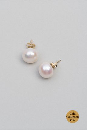 گوشواره طلا زرد زنانه 14 عیار So Chic - کد 450879557