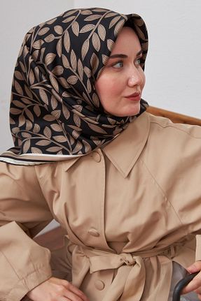 روسری قهوه ای İpek Tivil Silk Home - کد 712406665