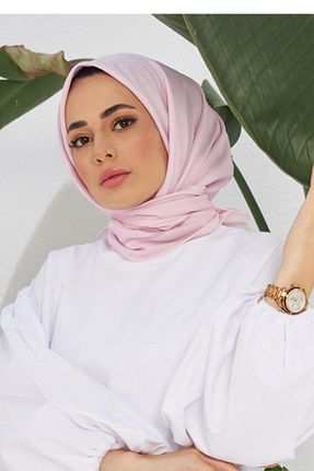 روسری صورتی پنبه ای İpekhan - کد 446488389