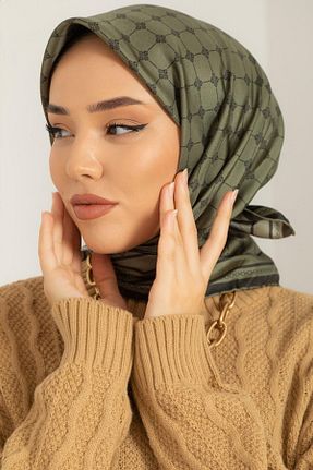 روسری خاکی İpek Tivil Silk Home - کد 452318717