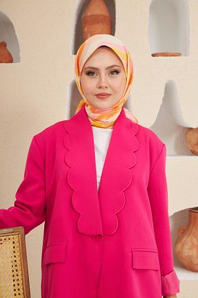 روسری نارنجی پنبه ای İpekhan - کد 739937237