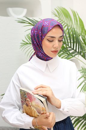 روسری رنگی پنبه ای Silk Home - کد 826600619