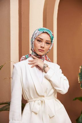 روسری سبز پنبه ای İpekhan - کد 778466376