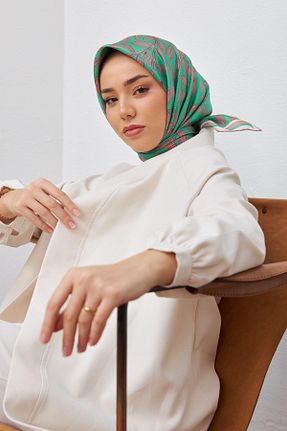 روسری فیروزه ای İpek Tivil Silk Home - کد 712401956