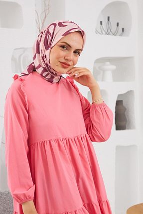 روسری صورتی پنبه ای İpekhan - کد 752836939