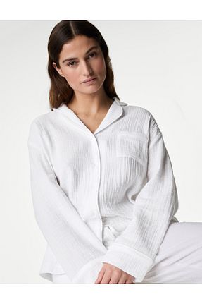 ست لباس راحتی سفید زنانه ساده Marks & Spencer - کد 850866413