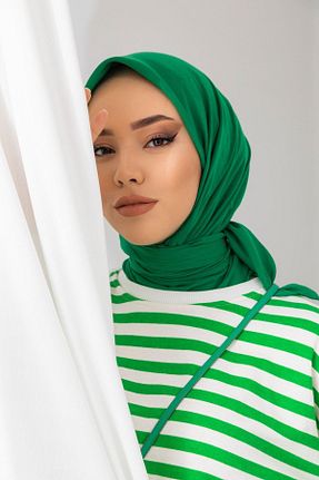 روسری سبز پنبه ای Silk Home - کد 359363664