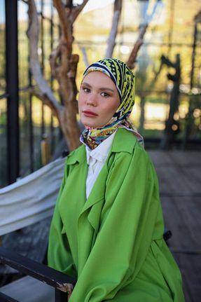 روسری زرد پنبه ای İpekhan - کد 807061960