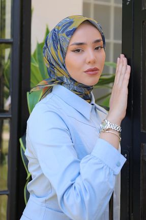 روسری طوسی پنبه ای Silk Home - کد 805979362