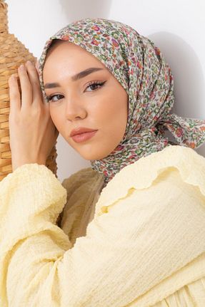 روسری سفید پنبه ای Silk Home - کد 749861710