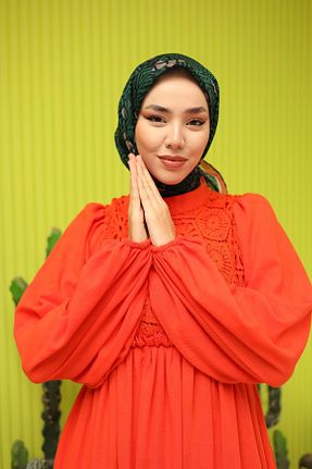 روسری سبز پنبه ای Silk Home - کد 802842001