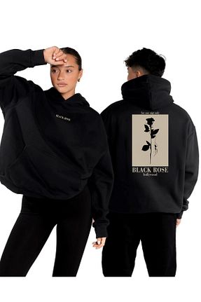 سوئیشرت مشکی زنانه چاپی The Champ Clothing - کد 754975120