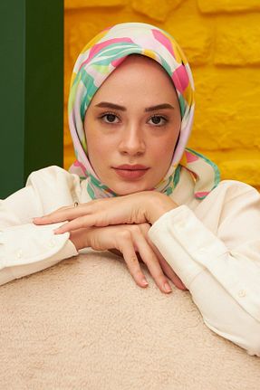 روسری سبز پنبه ای İpekhan - کد 648329609