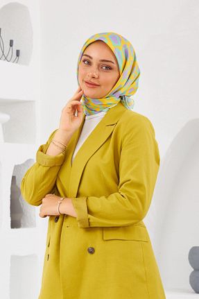 روسری زرد پنبه ای İpekhan - کد 752836580