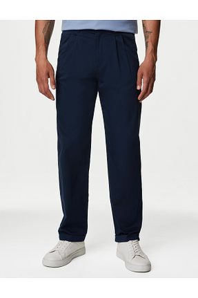 شلوار سرمه ای مردانه پنبه ای Marks & Spencer - کد 852954370