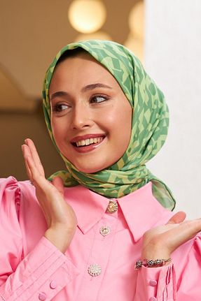 روسری سبز پنبه ای İpekhan - کد 778466733