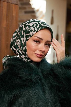 روسری سبز پنبه ای İpekhan - کد 778466422