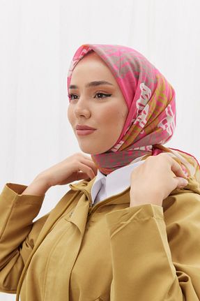 روسری صورتی پنبه ای Silk Home - کد 764373317