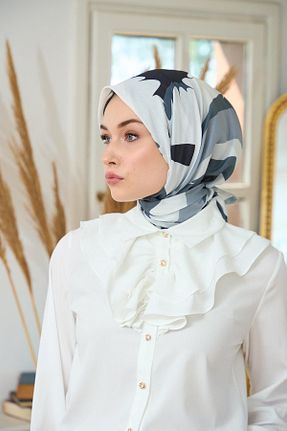 روسری سفید پنبه ای İpekhan - کد 832755442