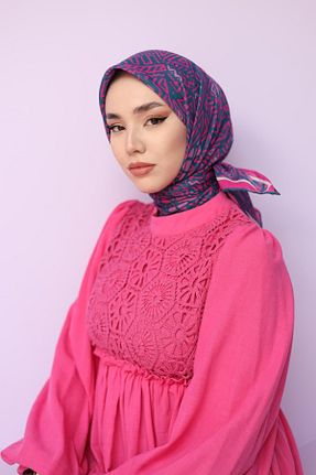 روسری صورتی پنبه ای Silk Home - کد 802842260