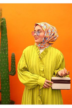 روسری آبی İpek Tivil Silk Home - کد 820842748