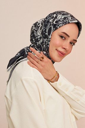 روسری مشکی پنبه ای İpekhan - کد 648330060