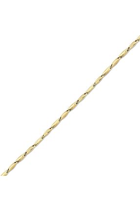 دستبند طلا زرد زنانه 14 عیار Assos Pırlanta - کد 861554107
