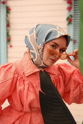 روسری قهوه ای İpek Tivil Silk Home - کد 841552983