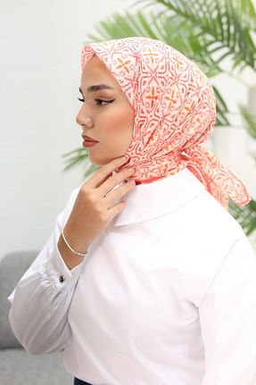 روسری نباتی پنبه ای Silk Home - کد 826611104