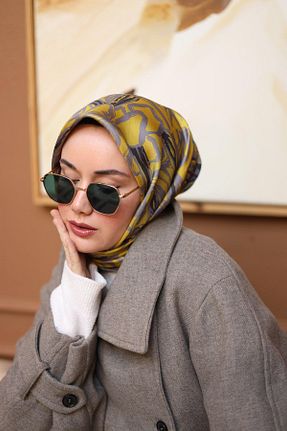 روسری طوسی İpek Tivil Silk Home - کد 792002750