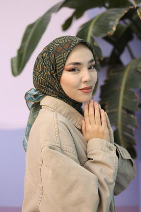 روسری زرد پنبه ای Silk Home - کد 802842245