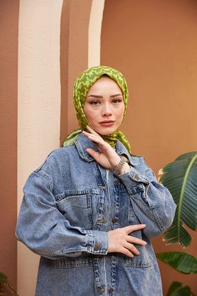 روسری نارنجی پنبه ای İpekhan - کد 778741443