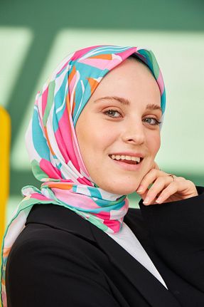 روسری سبز پنبه ای İpekhan - کد 681104107