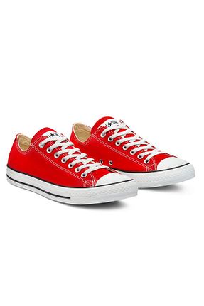 کفش اسنیکر قرمز زنانه بند دار Converse - کد 732672025
