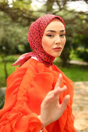 روسری صورتی پنبه ای Silk Home - کد 844389167