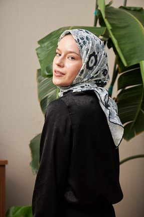 روسری مشکی پنبه ای İpekhan - کد 446742061