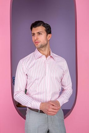 پیراهن سفید مردانه اسلیم فیت PR PACO ROMANO ART OF FASHİON - کد 829642854