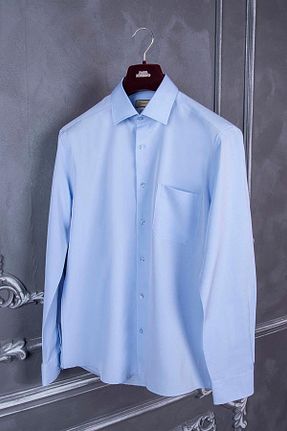 پیراهن آبی مردانه رگولار PR PACO ROMANO ART OF FASHİON - کد 733399906