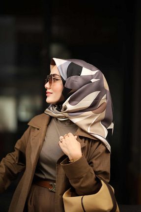 روسری بژ İpek Tivil Silk Home - کد 754528880