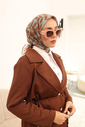 روسری سبز پنبه ای Silk Home - کد 769982324