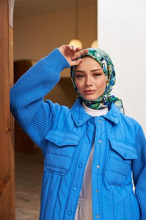 روسری سبز پنبه ای İpekhan - کد 780046959
