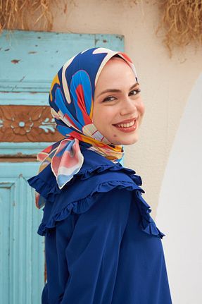 روسری قرمز پنبه ای İpekhan - کد 739937250