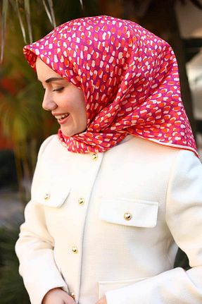 روسری نارنجی İpek Tivil Silk Home - کد 815157532