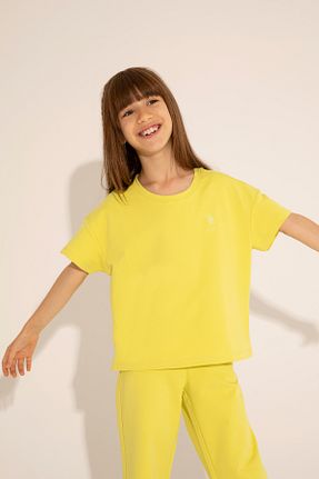 تیشرت زرد بچه گانه Fitted U.S. Polo Assn. - کد 832939303