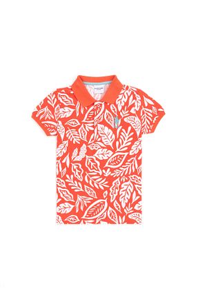 پولوشرت نارنجی بچه گانه %100 پنبه U.S. Polo Assn. - کد 834591563