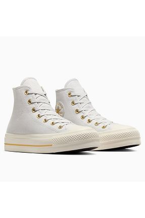 کفش اسنیکر طوسی زنانه بند دار Converse - کد 849200048