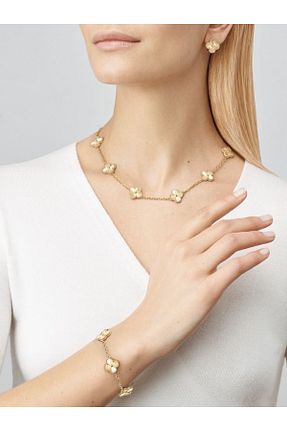 گردنبند استیل ( فولاد ) طلائی زنانه استیل (فولاد) ANGELSS JEWELLERY - کد 861575532