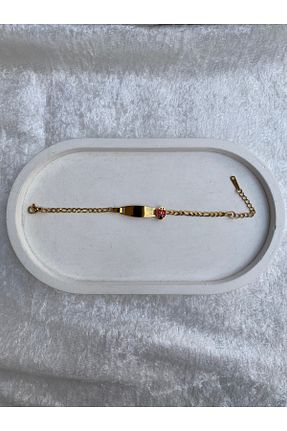دستبند استیل (فولاد) طلائی بچه گانه استیل (فولاد) Çelik - کد 861584335